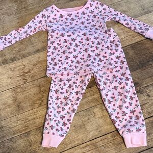 Janie and Jack Pink Floral Pajama Set